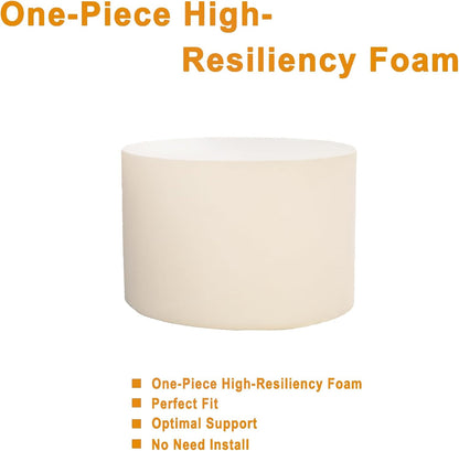 Round Pouf Ottoman – Soft Floor Seating & Footrest for Living Room Bedroom