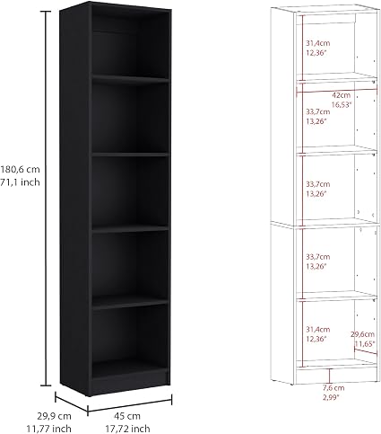 Modern Open Bookshelf Unit 📖✨ | Minimalist Storage Rack for Living Room, Office & Bedroom Decor