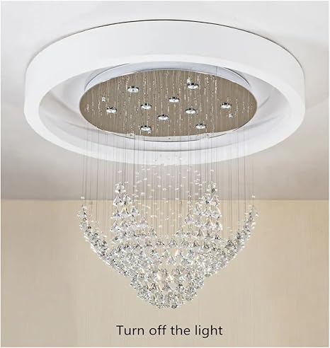 💎 Diamond Crystal Chandelier Light ✨🌙 | Modern Luxury Ceiling Lamp 🏡💫