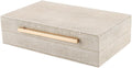 Shagreen Decorative Storage Box with Lid – Elegant Desk & Home Organizer