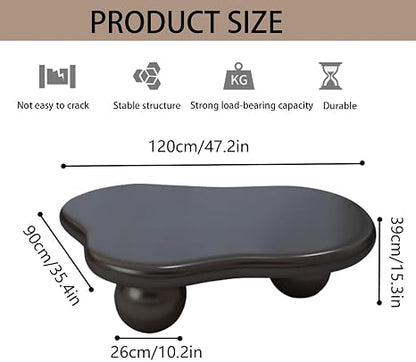 Modern Irregular Coffee Table ☕✨ | Minimalist Accent Table for Living Room & Bedroom Decor
