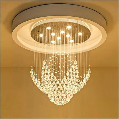 💎 Diamond Crystal Chandelier Light ✨🌙 | Modern Luxury Ceiling Lamp 🏡💫