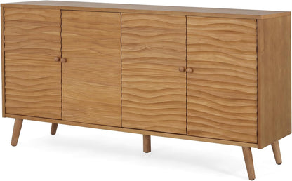 Modern Sideboard Storage Cabinet 🏡✨ | Minimalist Buffet Table with Adjustable Shelves for Home & Dining Room