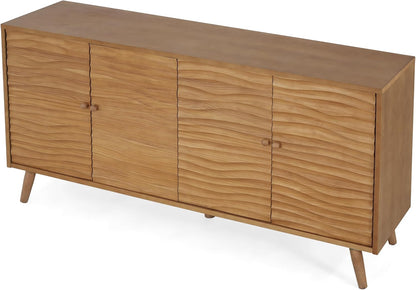 Modern Sideboard Storage Cabinet 🏡✨ | Minimalist Buffet Table with Adjustable Shelves for Home & Dining Room