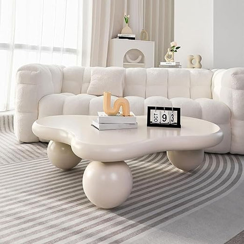 Modern Irregular Coffee Table ☕✨ | Minimalist Accent Table for Living Room & Bedroom Decor