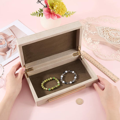 Shagreen Decorative Storage Box with Lid – Elegant Desk & Home Organizer