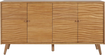 Modern Sideboard Storage Cabinet 🏡✨ | Minimalist Buffet Table with Adjustable Shelves for Home & Dining Room
