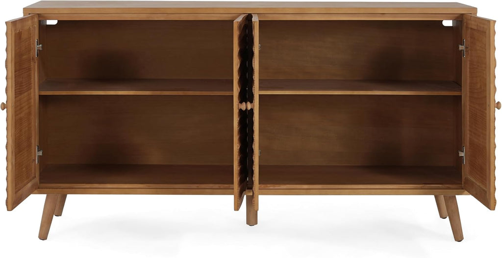 Modern Sideboard Storage Cabinet 🏡✨ | Minimalist Buffet Table with Adjustable Shelves for Home & Dining Room