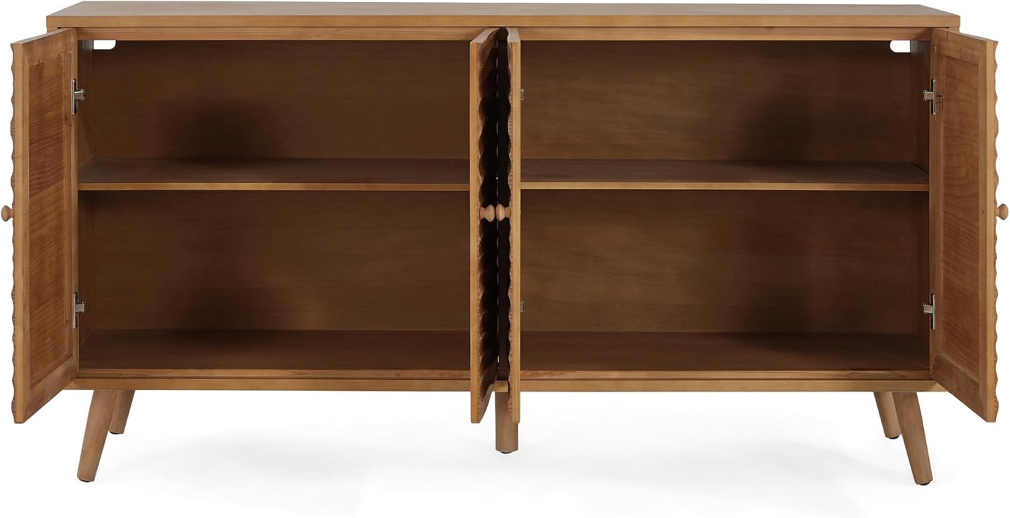 Modern Sideboard Storage Cabinet 🏡✨ | Minimalist Buffet Table with Adjustable Shelves for Home & Dining Room