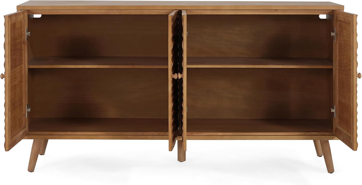 Modern Sideboard Storage Cabinet 🏡✨ | Minimalist Buffet Table with Adjustable Shelves for Home & Dining Room