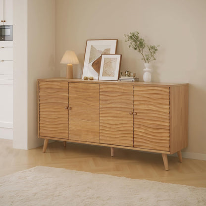Modern Sideboard Storage Cabinet 🏡✨ | Minimalist Buffet Table with Adjustable Shelves for Home & Dining Room