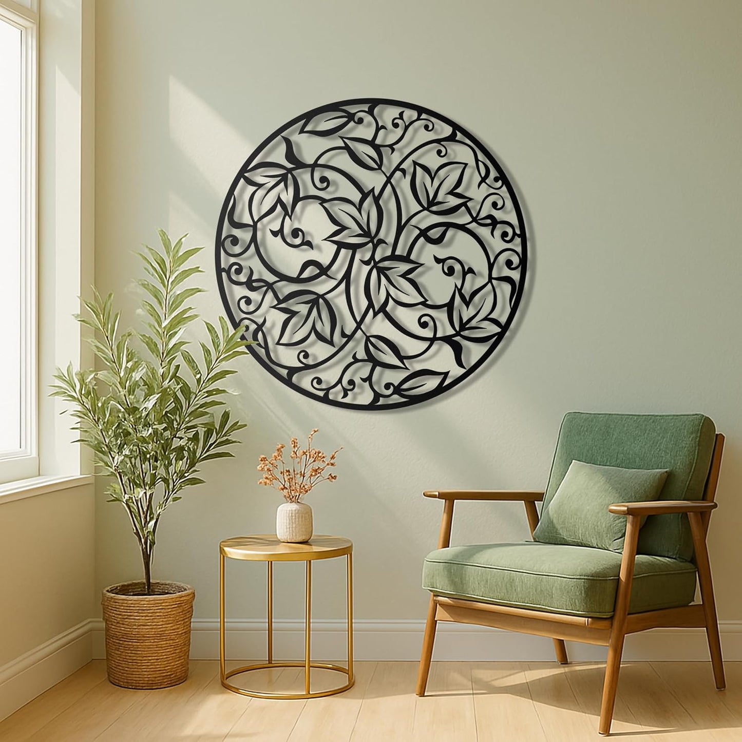 Farmhouse Botanical Table Decor – Rustic Seasonal Home & Entryway Accent
